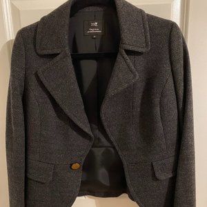 Dark Gray Peacoat Blazer